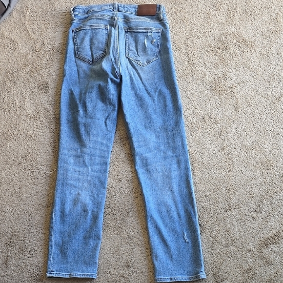 Carly Jean Los Angeles Chrissy Jeans Distressed Light Denim Size 1 - Picture 4 of 5